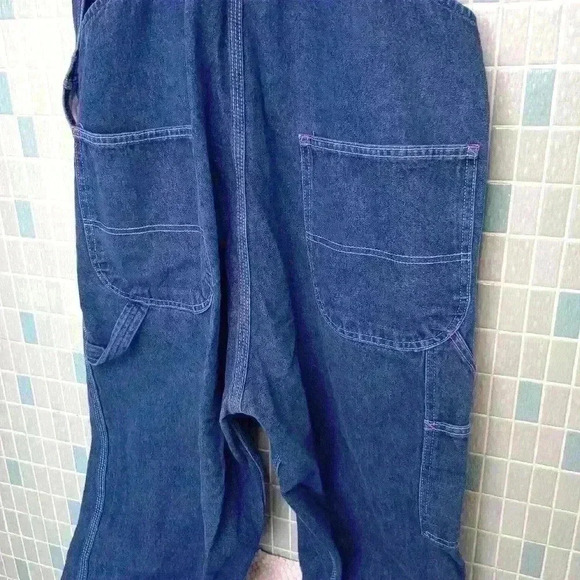 Red Kap Blue Jean Cotton Overalls with Red thread - Picture 8 of 12